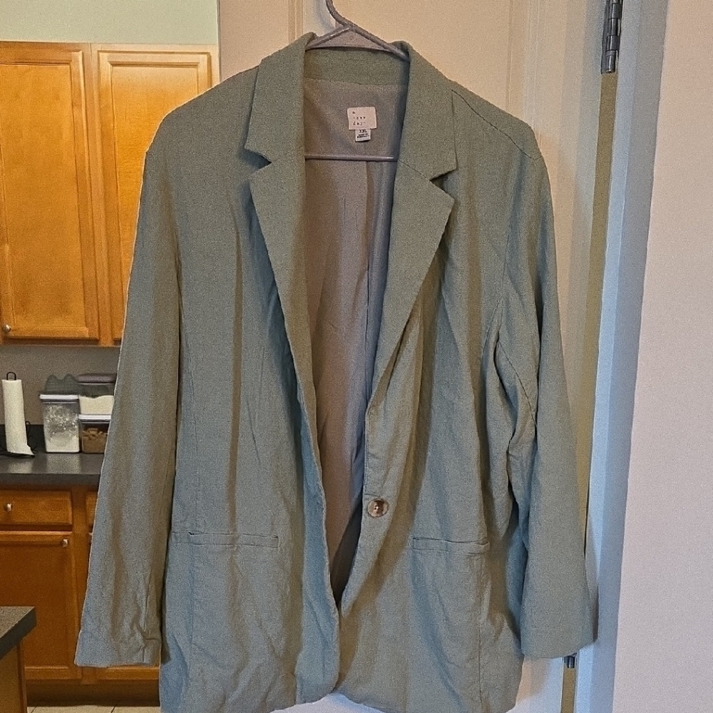 a new day Green Relaxed Fit Blazer